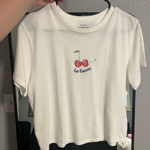 Abercrombie and Fitch Graphic Tee with cherries